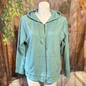 Champion Women's Light Green Zip-Up Hoodie
